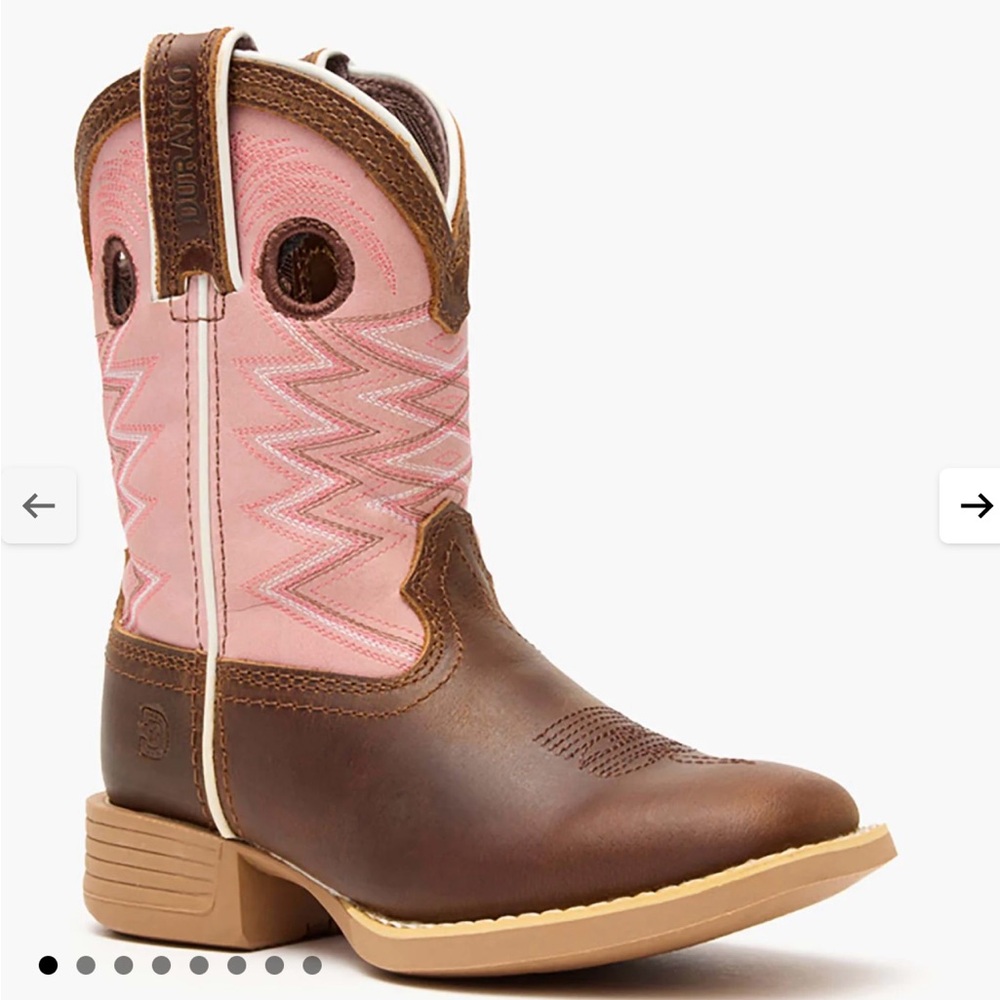 Durango Kids' Western Boots in Pink and Brown
